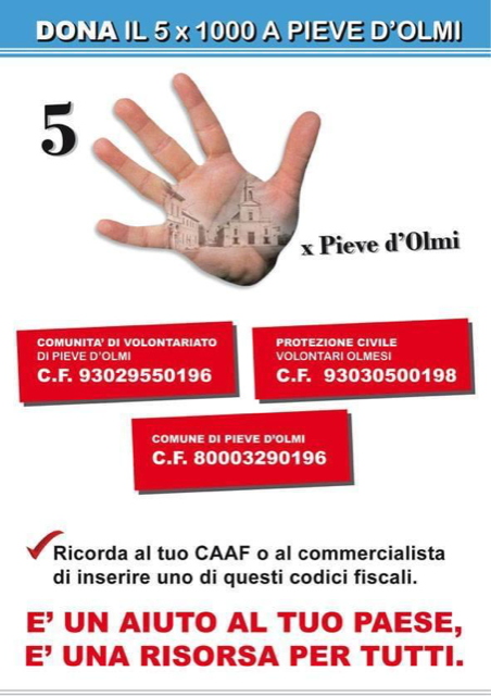 5 per mille alle associazioni 